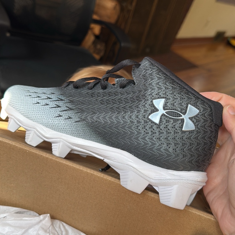 Under Armour Black and Gray Sneakers with Textured Design